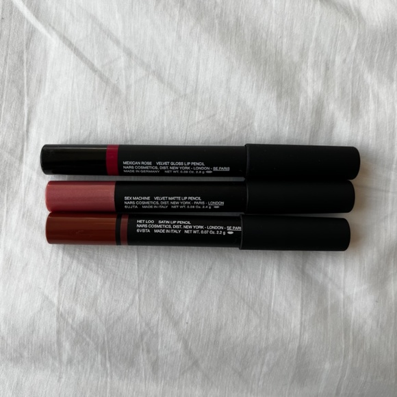 Nars lip pencil crayon lot of 3 Mexican rose sex machine het loo - Picture 2 of 2